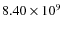$8.40\times10^{9}$