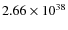 $2.66\times10^{38}$