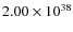 $2.00\times10^{38}$