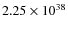$2.25\times10^{38}$