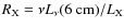 $R_{\rm X}=\nu L_{\nu}(6~{\rm cm})/L_{\rm X}$
