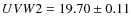 $UVW2 = 19.70 \pm 0.11$