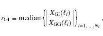 \begin{displaymath}
r_{\rm GI} \equiv {\rm median}\left\{ \left\vert \frac{X_{\r...
...}{X_{\rm GG}(\ell_i)} \right\vert \right\}_{i=1,~..~,N_\ell},
\end{displaymath}