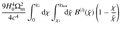 $\displaystyle \frac{9H_0^4 \Omega_{\rm m}^2}{4 c^4} \int_0^{\chi_i} {\rm d}\chi...
...m d}\bar{\chi}\; B^{(i)}(\bar{\chi}) \left( 1 - \frac{\chi}{\bar{\chi}} \right)$