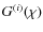 $G^{(i)}(\chi )$