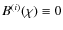 $B^{(i)}(\chi) \equiv 0$
