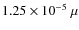 $1.25\times 10^{-5}~\mu$
