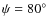 $\psi=80\hbox{$^\circ$ }$