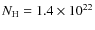 $N_{\rm H} = 1.4\times10^{22}$