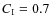 $C_{\rm I}=0.7$