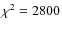 $\chi ^2=2800$