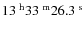 $\rm 13^{~h}33^{~m}26.3^{~s}$