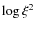 $\log\xi^2$