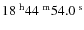 $\rm 18^{~h}44^{~m}54.0^{~s}$