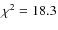 $\chi ^2=18.3$