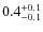 $0.4^{\rm +0.1}_{-0.1}$