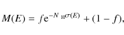 \begin{displaymath}
M(E)=f{\rm e}^{-N_{\rm ~H}\sigma(E)}+(1-f),
\end{displaymath}
