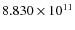 $8.830 \times 10^{11}$