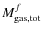 $M_{\rm gas,tot}^{f}$