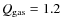 $Q_{{\rm gas}}=1.2$