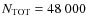 $N_{{\rm TOT}} = 48~000$