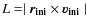$L=\mid\vec{r_{{\rm ini}}} \times \vec{v_{{\rm ini}}}\mid$