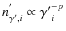 $n_{{\gamma'},i}^{'} \propto {\gamma'}_i^{-p}$