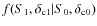 $f(S_1,\delta_{\rm c1}\vert S_0,\delta_{\rm c0})$