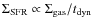 $\Sigma_{\rm SFR} \propto \Sigma_{\rm gas}/t_{\rm dyn}$