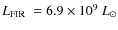 $L_{\rm FIR}~=6.9\times10^9~L_{\odot}$