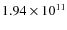 $1.94\times10^{11}$