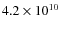 $4.2\times10^{10}$