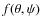 $f(\theta,\psi)$