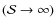 $(\mathcal S \rightarrow \infty)$