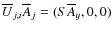 $\overline{U}_{j,i}\overline{A}_j=(S\overline{A}_y,0,0)$