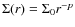 $\Sigma(r)=\Sigma_0 r^{-p}$