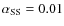 $\alpha_{\rm SS}=0.01$
