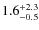$1.6_{\rm -0.5}^{+2.3}$