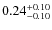 $0.24_{\rm -0.10}^{+0.10}$