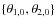 $\{\theta_{1,0},\theta_{2,0}\}$