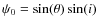 $\psi_0 = \sin(\theta)\sin(i)$