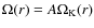 $\Omega (r)=A \Omega_{\rm K} (r)$