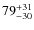 $79^{\rm +31}_{-30}$