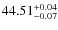 $44.51^{\rm +0.04}_{-0.07}$