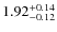 $1.92^{\rm +0.14}_{-0.12}$