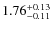 $1.76^{\rm +0.13}_{-0.11}$