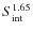 $S_{\rm int}^{1.65}$