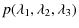 $\displaystyle p(\lambda_1,\lambda_2,\lambda_3)$