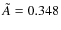 $\tilde{A}=0.348$
