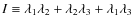 $I\equiv\lambda_1\lambda_2+\lambda_2\lambda_3+\lambda_1\lambda_3$